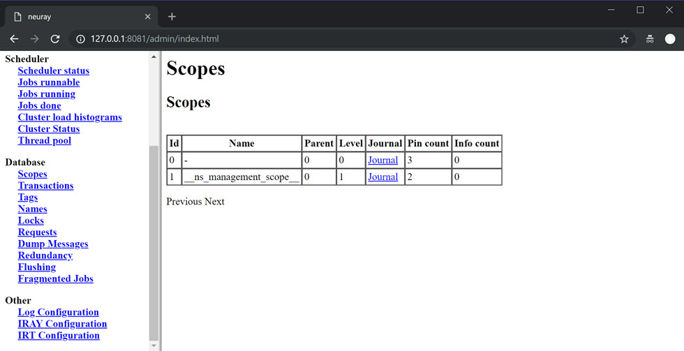 Admin Console